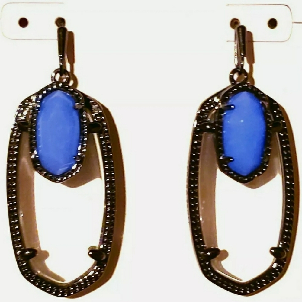 Kendra Scott Glow in Dark Emmy Earrings in Gunmetal